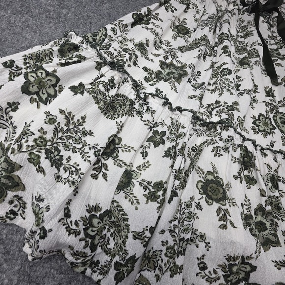Trixxi White Mini Dress with Green Floral Print - Picture 9 of 14